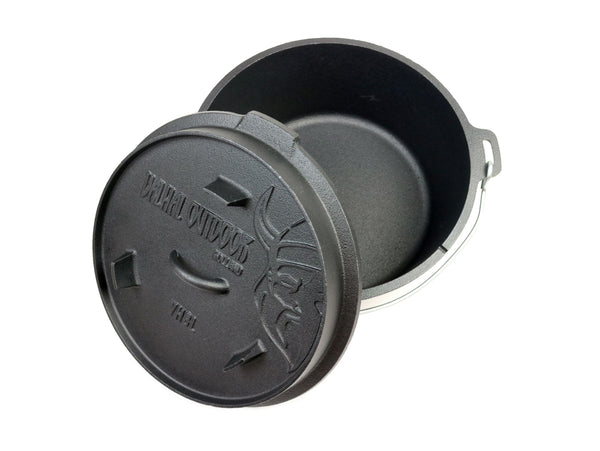 Dutch Oven Braadpan Gietijzer Zonder Pootjes 8 Liter